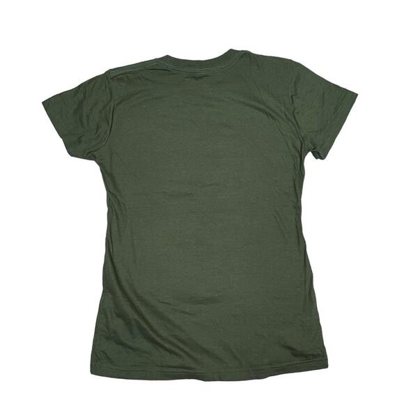 NWT Inner Child Handmade Design green fitted tee size large boho - Picture 7 of 8